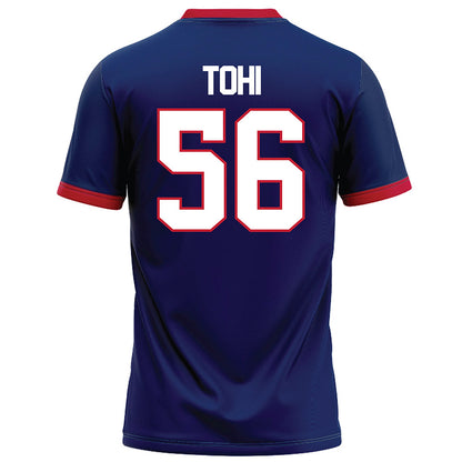 Arizona - NCAA Football : Sione Tohi - Blue Football Jersey-1