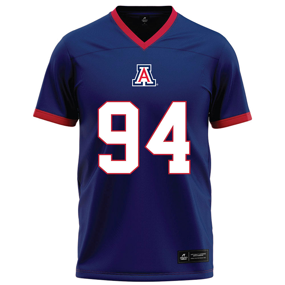 Arizona - NCAA Football : Eduwa Okundaye - Blue Football Jersey-0