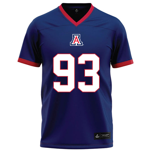 Arizona - NCAA Football : Jarra Anderson - Blue Football Jersey-0