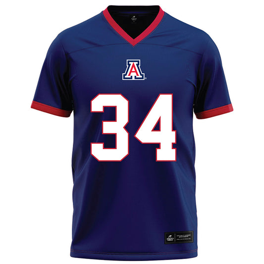 Arizona - NCAA Football : Ammon Kaufusi - Blue Football Jersey-0