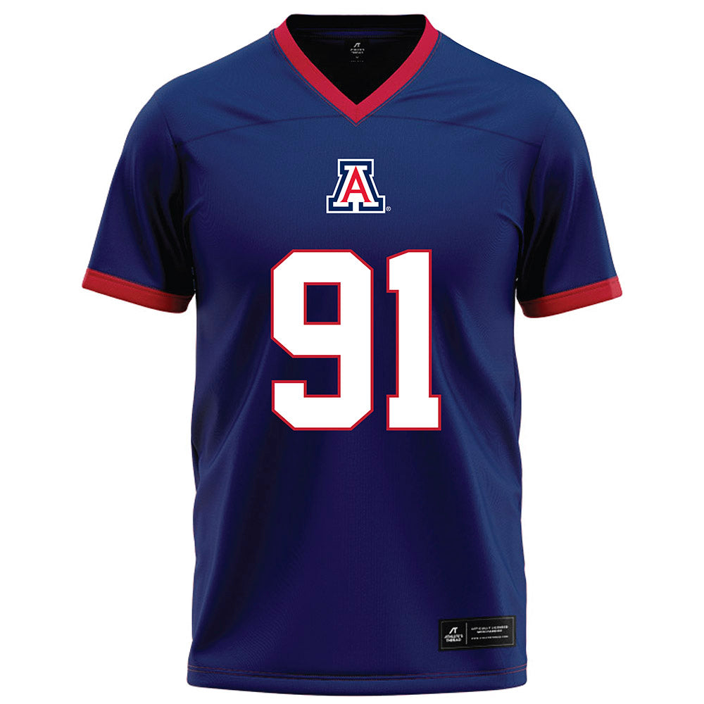Arizona - NCAA Football : Porter Patton - Blue Football Jersey-0