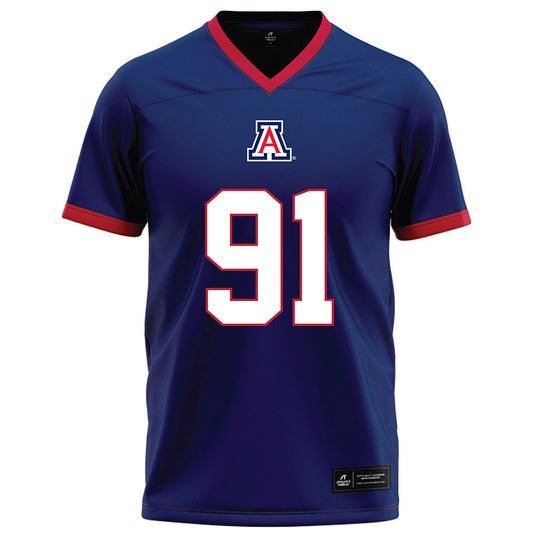 Arizona - NCAA Football : Porter Patton - Blue Football Jersey-0
