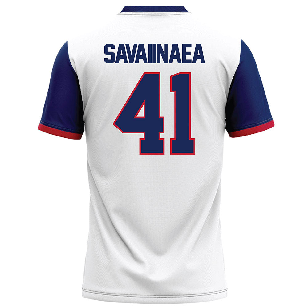 Arizona - NCAA Football : Julian Savaiinaea - White Football Jersey-1