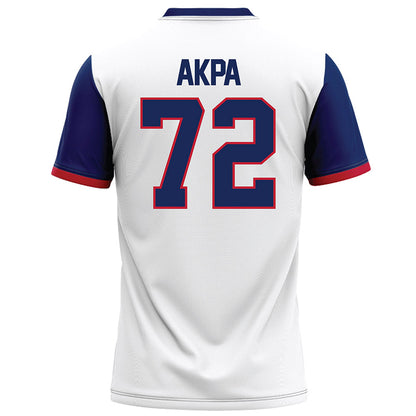 Arizona - NCAA Football : Louis Akpa - White Football Jersey-1