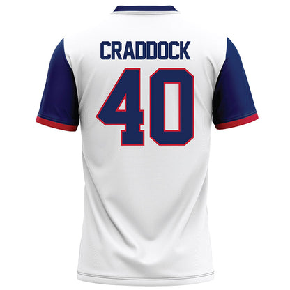 Arizona - NCAA Football : Brandon Craddock - White Football Jersey-1