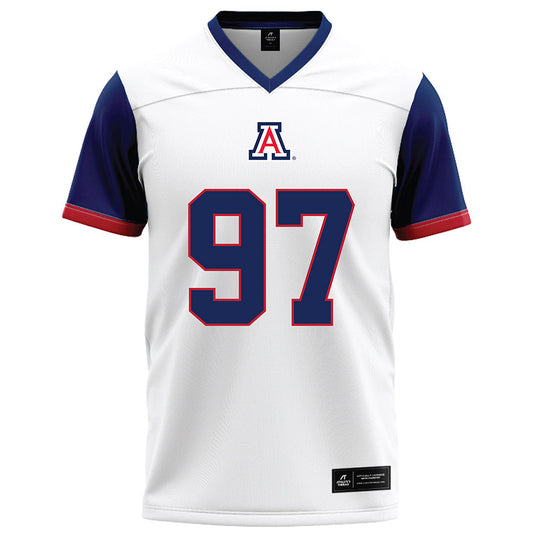 Arizona - NCAA Football : Kaleb Bilal-Jones - White Football Jersey-0