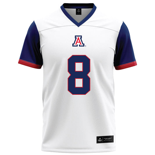 Arizona - NCAA Football : Braedyn Locke - White Football Jersey-0