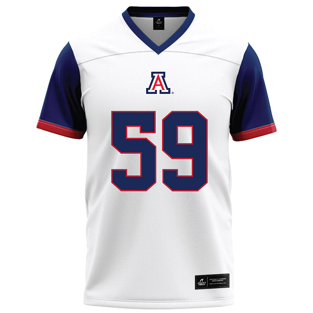 Arizona - NCAA Football : Siaosi Tapa'atoutai - White Football Jersey-0