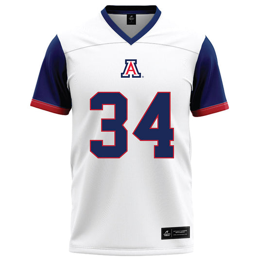 Arizona - NCAA Football : Ammon Kaufusi - White Football Jersey-0