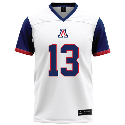 Arizona - NCAA Football : Jack Luttrell - White Football Jersey-0