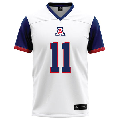 Arizona - NCAA Football : Jabari Mann - White Football Jersey-0