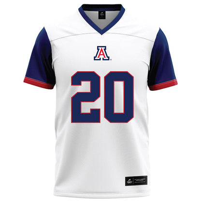 Arizona - NCAA Football : Dajon Hinton - White Football Jersey-0