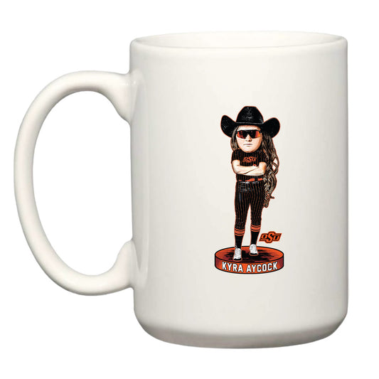 Oklahoma State - NCAA Softball : Kyra Aycock - Coffee Mug Individual Caricature