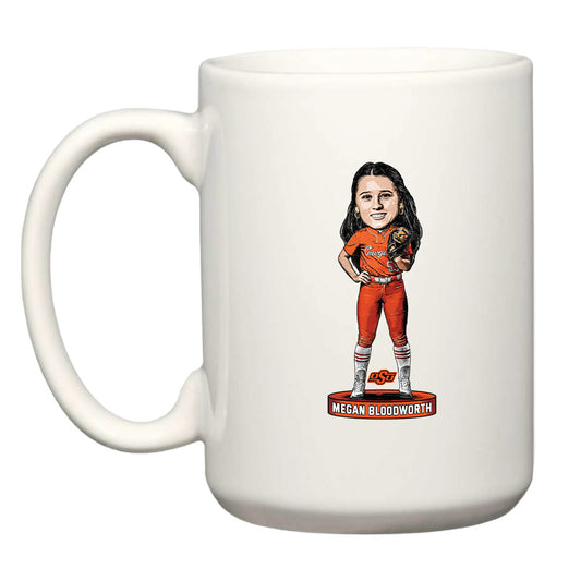 Oklahoma State - NCAA Softball : Megan Bloodworth - Coffee Mug Individual Caricature