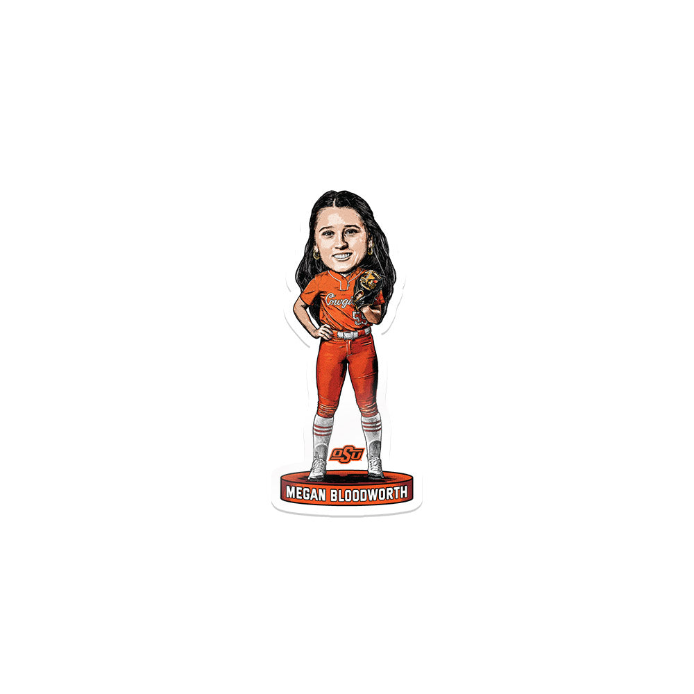 Oklahoma State - NCAA Softball : Megan Bloodworth - Sticker Individual Caricature