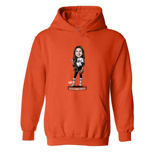 Oklahoma State - NCAA Softball : Scotland David - Hooded Sweatshirt Individual Caricature