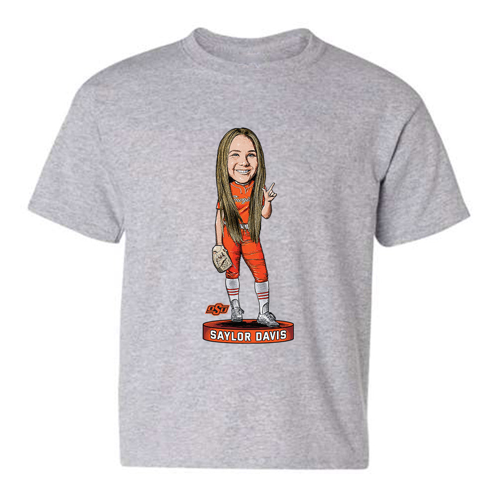 Oklahoma State - NCAA Softball : Saylor Davis - Youth T-Shirt Individual Caricature