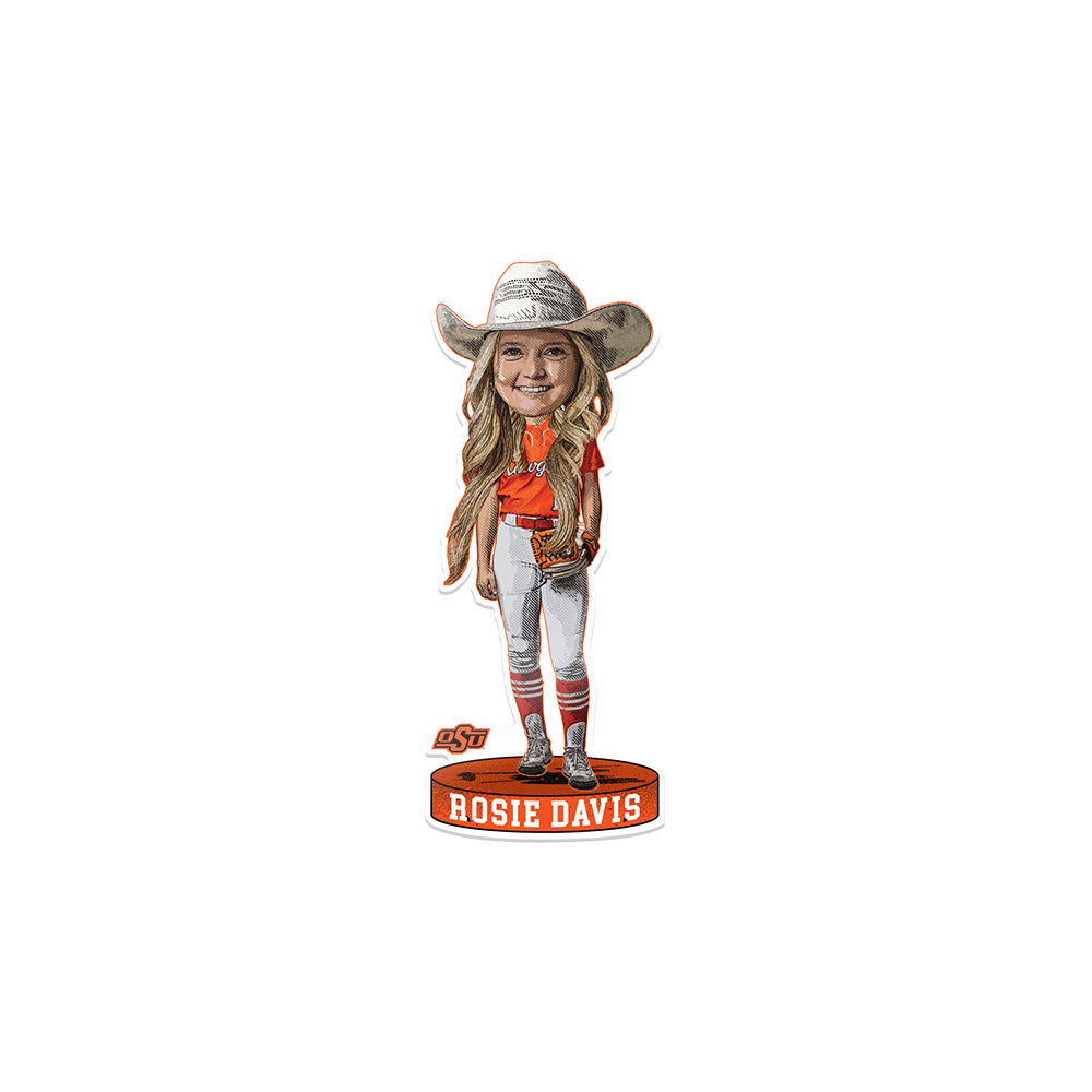 Oklahoma State - NCAA Softball : Rosie davis - Sticker Individual Caricature