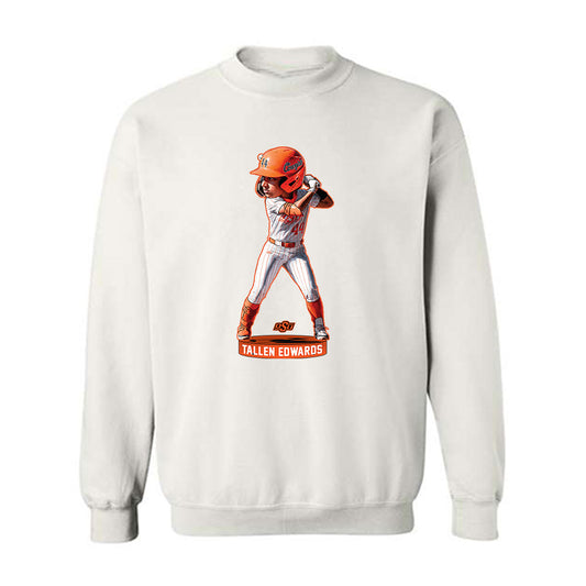 Oklahoma State - NCAA Softball : Tallen Edwards - Crewneck Sweatshirt Individual Caricature