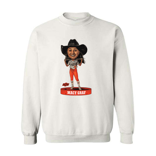 Oklahoma State - NCAA Softball : Macy Graf - Crewneck Sweatshirt Individual Caricature