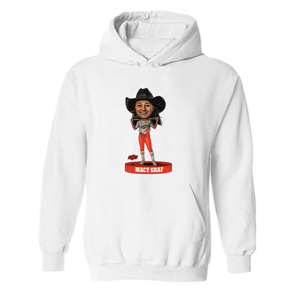 Oklahoma State - NCAA Softball : Macy Graf - Hooded Sweatshirt Individual Caricature