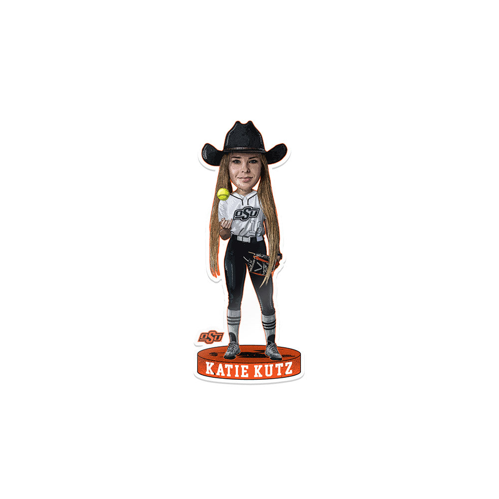 Oklahoma State - NCAA Softball : Katie Kutz - Sticker Individual Caricature