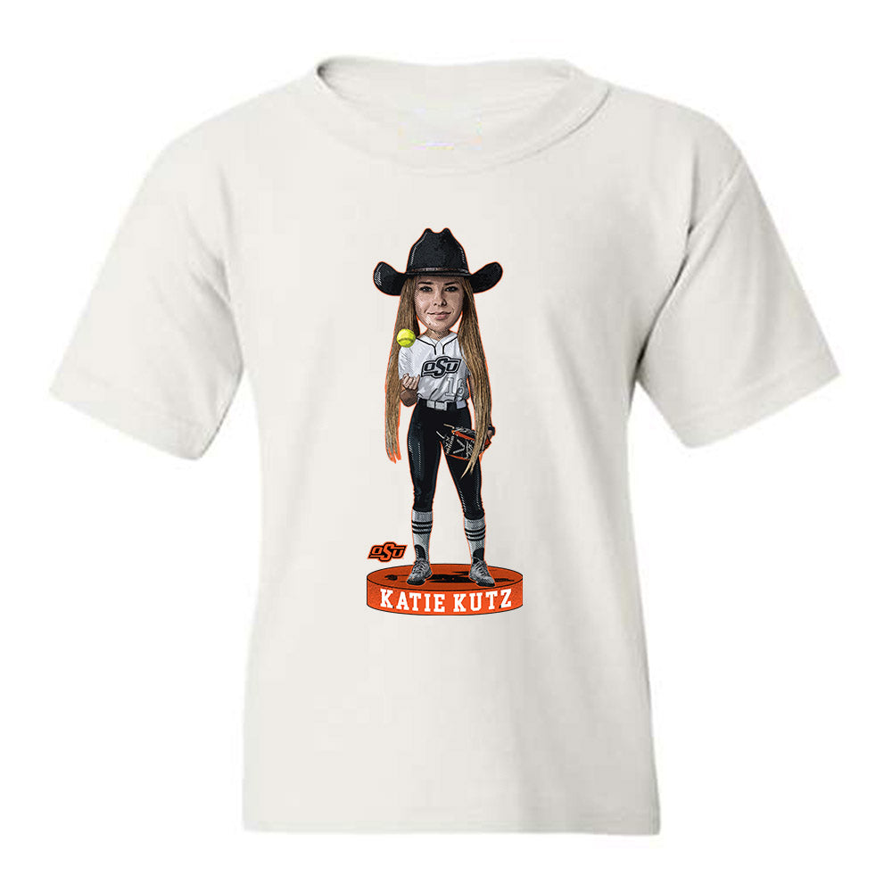 Oklahoma State - NCAA Softball : Katie Kutz - Youth T-Shirt Individual Caricature