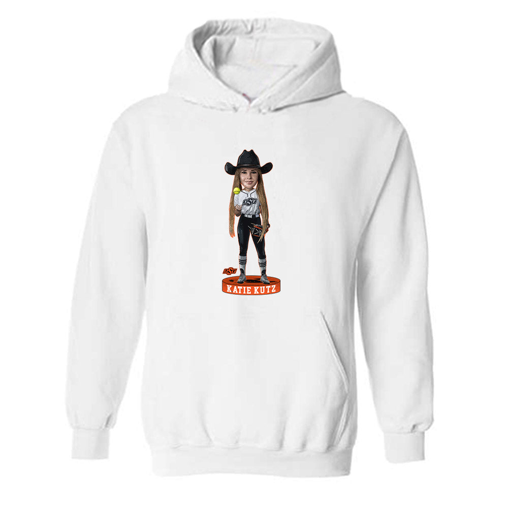 Oklahoma State - NCAA Softball : Katie Kutz - Hooded Sweatshirt Individual Caricature