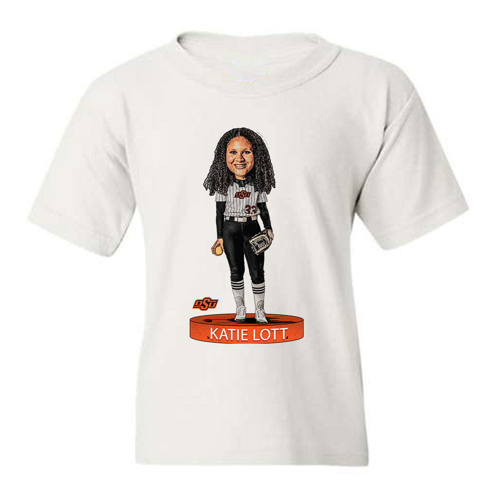 Oklahoma State - NCAA Softball : Katie Lott - Youth T-Shirt Individual Caricature