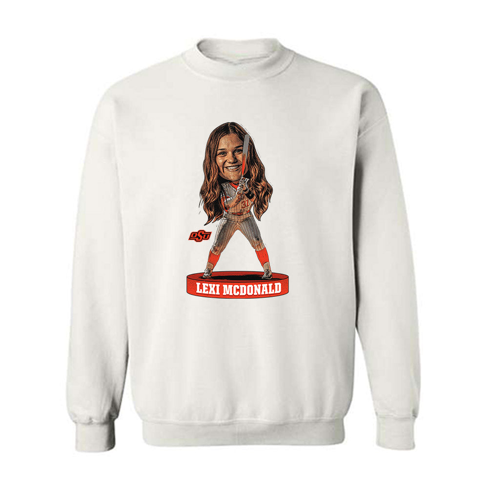 Oklahoma State - NCAA Softball : Lexi McDonald - Crewneck Sweatshirt Individual Caricature