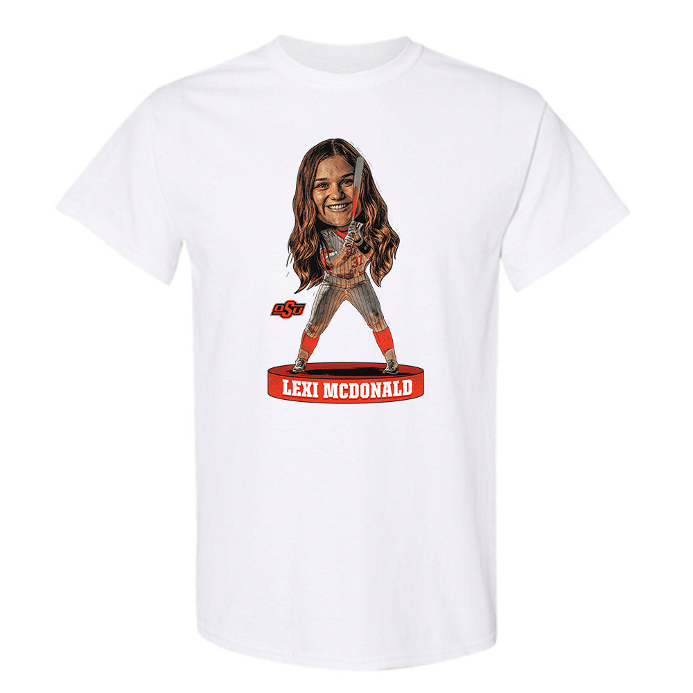 Oklahoma State - NCAA Softball : Lexi McDonald - T-Shirt Individual Caricature