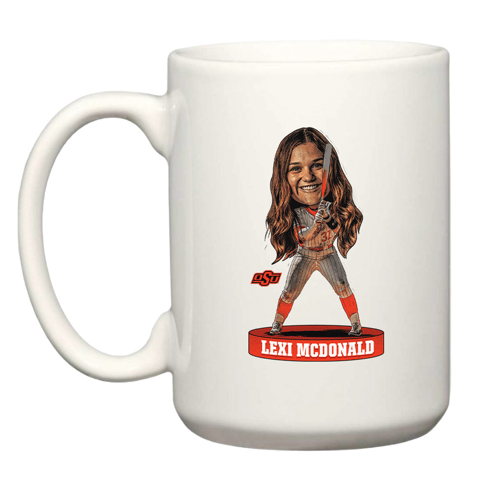 Oklahoma State - NCAA Softball : Lexi McDonald - Coffee Mug Individual Caricature