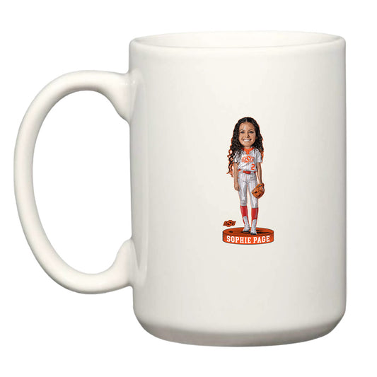 Oklahoma State - NCAA Softball : Sophie Page - Coffee Mug Individual Caricature