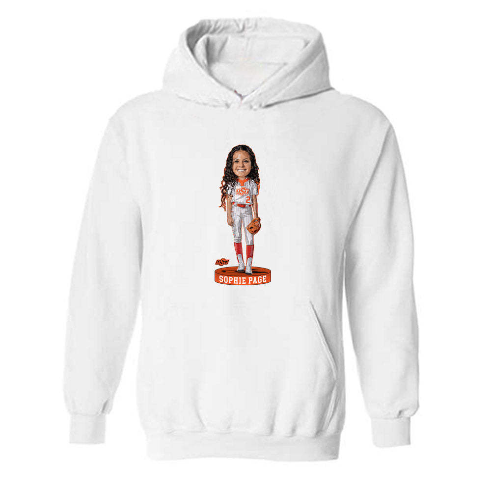 Oklahoma State - NCAA Softball : Sophie Page - Hooded Sweatshirt Individual Caricature