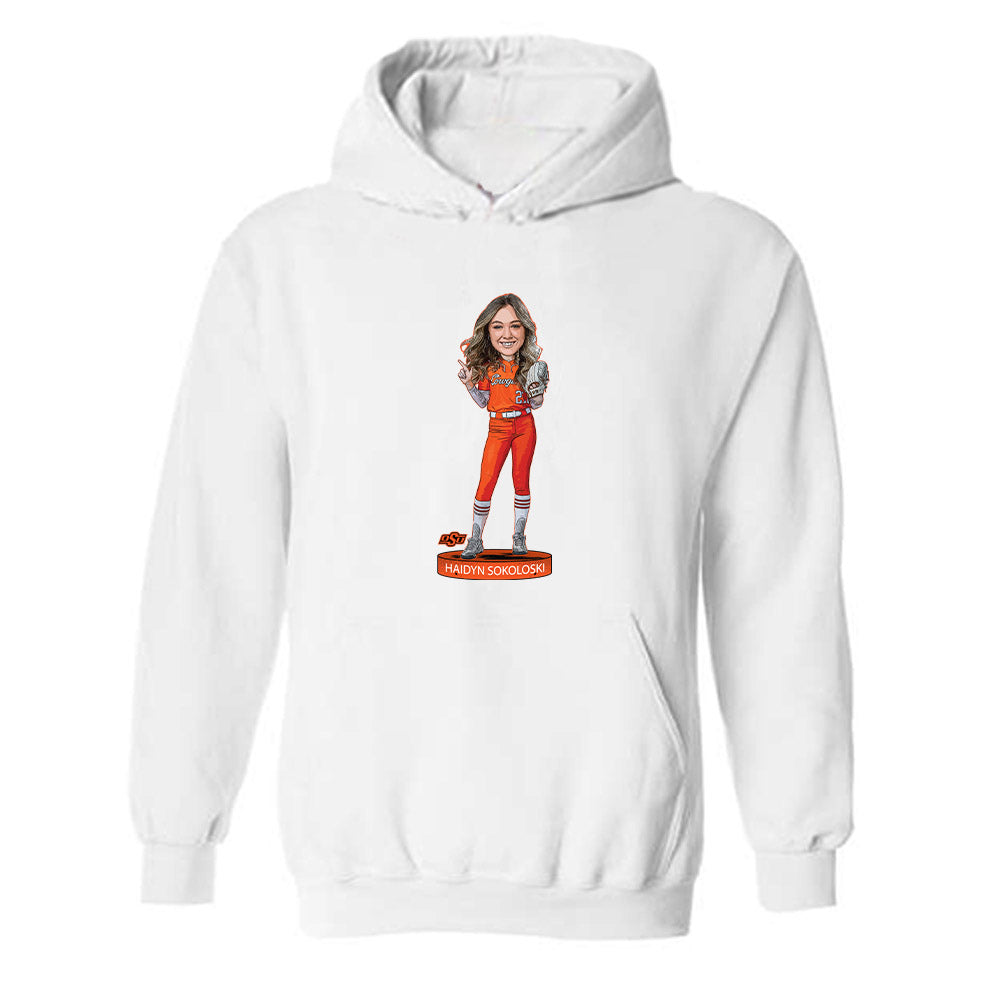 Oklahoma State - NCAA Softball : Haidyn Sokoloski - Hooded Sweatshirt Individual Caricature