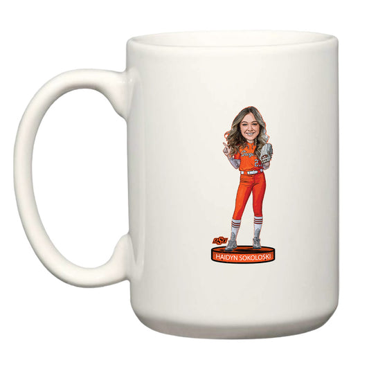 Oklahoma State - NCAA Softball : Haidyn Sokoloski - Coffee Mug Individual Caricature