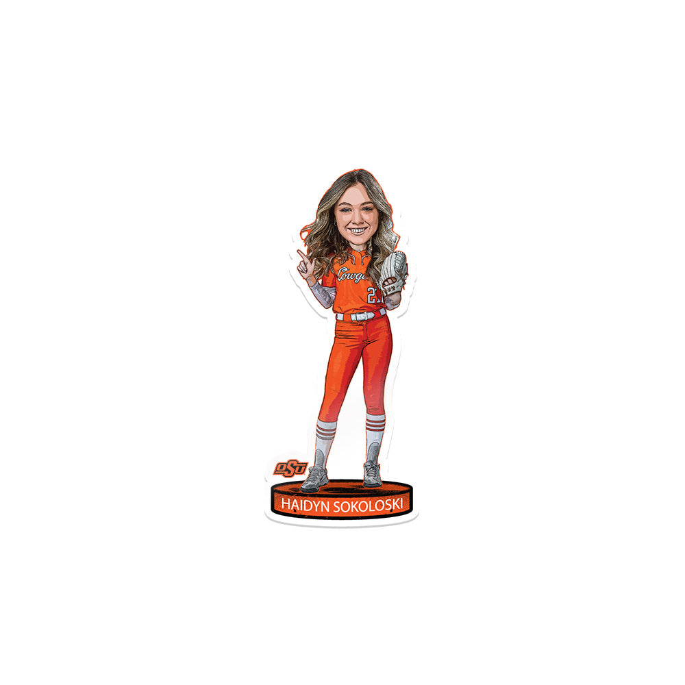 Oklahoma State - NCAA Softball : Haidyn Sokoloski - Sticker Individual Caricature