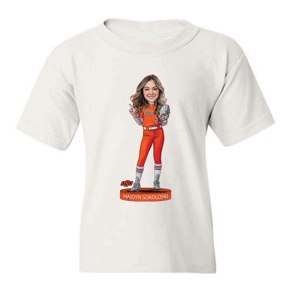 Oklahoma State - NCAA Softball : Haidyn Sokoloski - Youth T-Shirt Individual Caricature