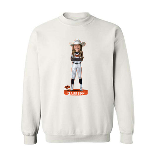 Oklahoma State - NCAA Softball : Claire Timm - Crewneck Sweatshirt Individual Caricature