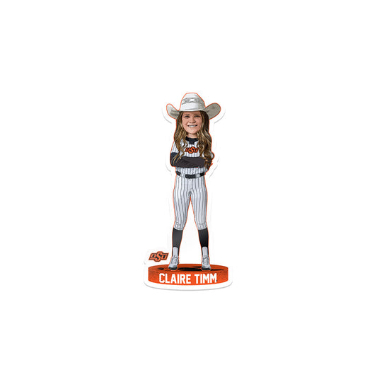 Oklahoma State - NCAA Softball : Claire Timm - Sticker Individual Caricature