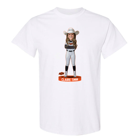 Oklahoma State - NCAA Softball : Claire Timm - T-Shirt Individual Caricature