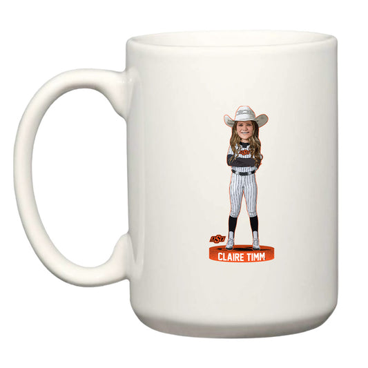 Oklahoma State - NCAA Softball : Claire Timm - Coffee Mug Individual Caricature