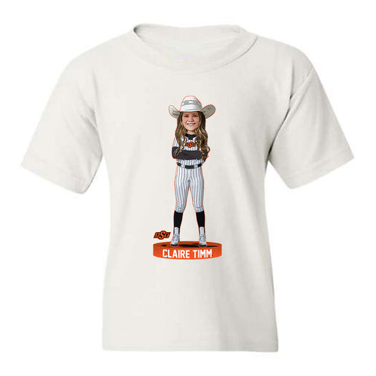 Oklahoma State - NCAA Softball : Claire Timm - Youth T-Shirt Individual Caricature