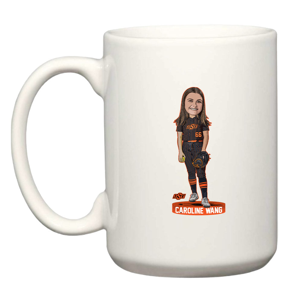Oklahoma State - NCAA Softball : Caroline Wang - Coffee Mug Individual Caricature