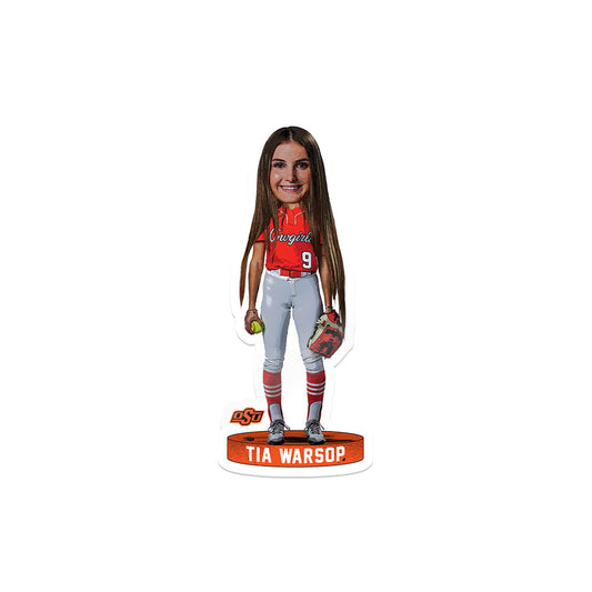 Oklahoma State - NCAA Softball : Tia Warsop - Individual Caricature Sticker-0