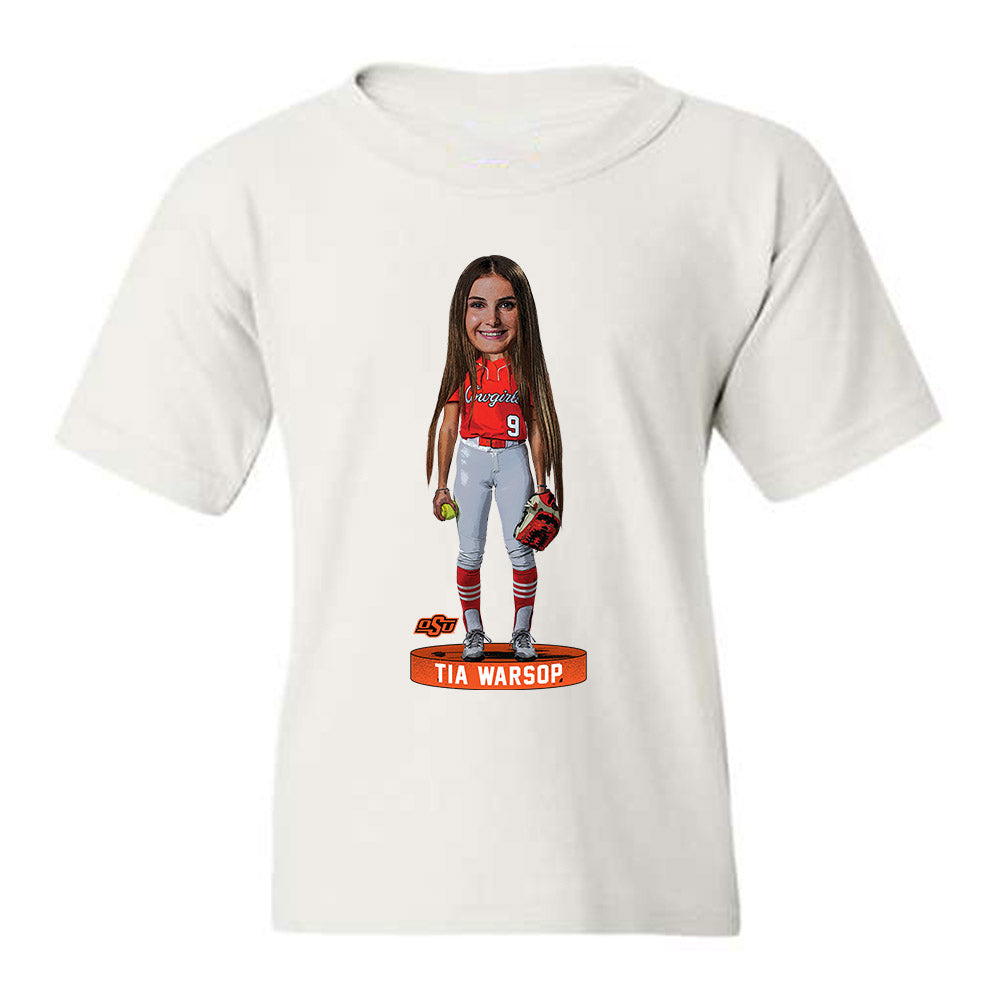 Oklahoma State - NCAA Softball : Tia Warsop - Youth T-Shirt Individual Caricature