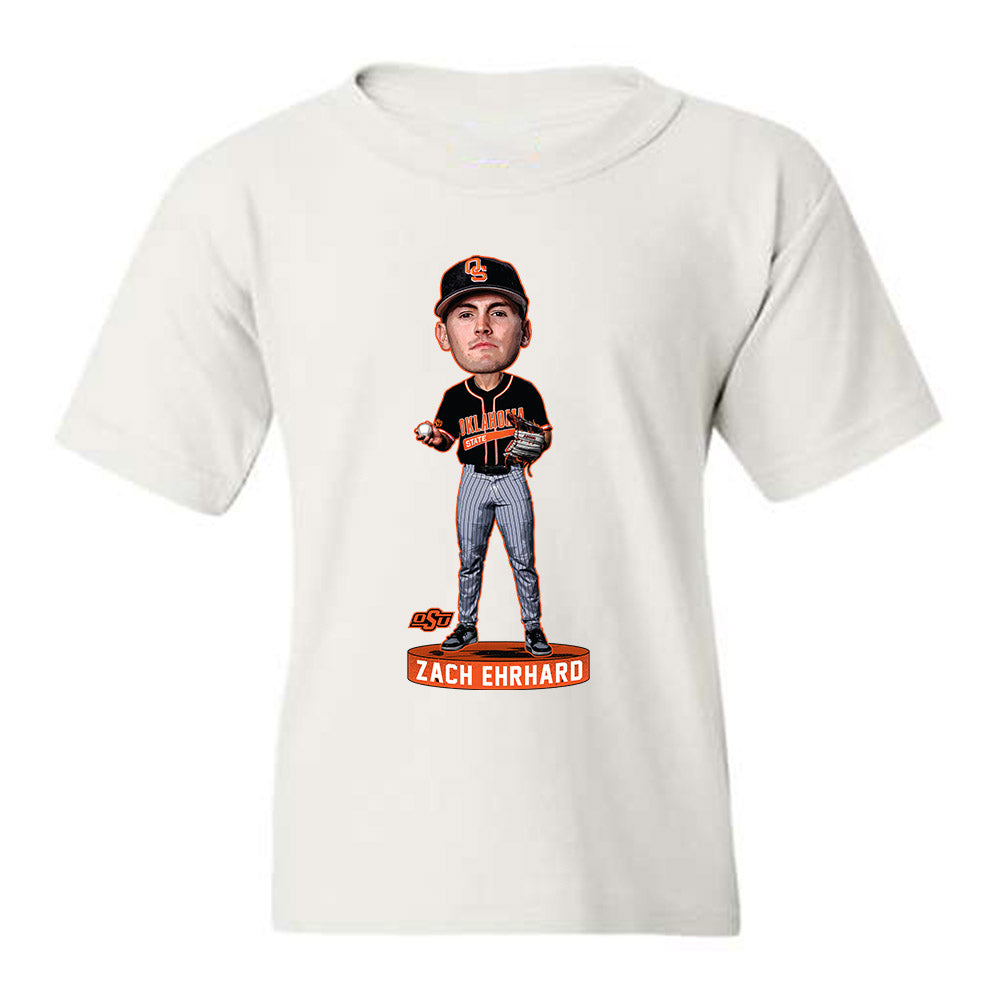 Oklahoma State - NCAA Baseball : Zach Ehrhard - Youth T-Shirt Individual Caricature