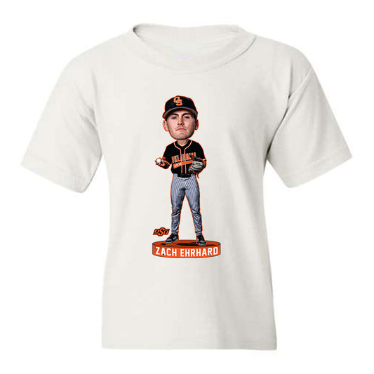 Oklahoma State - NCAA Baseball : Zach Ehrhard - Youth T-Shirt Individual Caricature