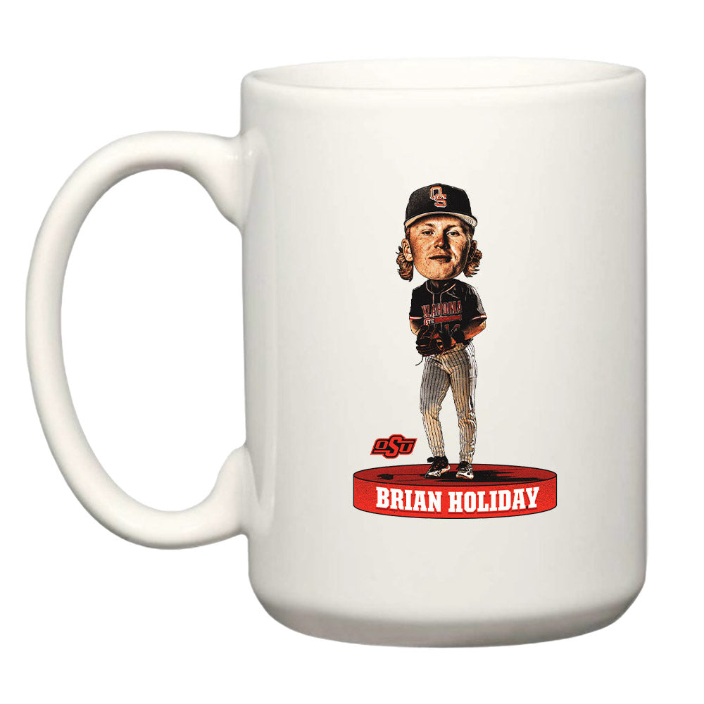 Oklahoma State - NCAA Baseball : Brian Holiday - Coffee Mug Caricature