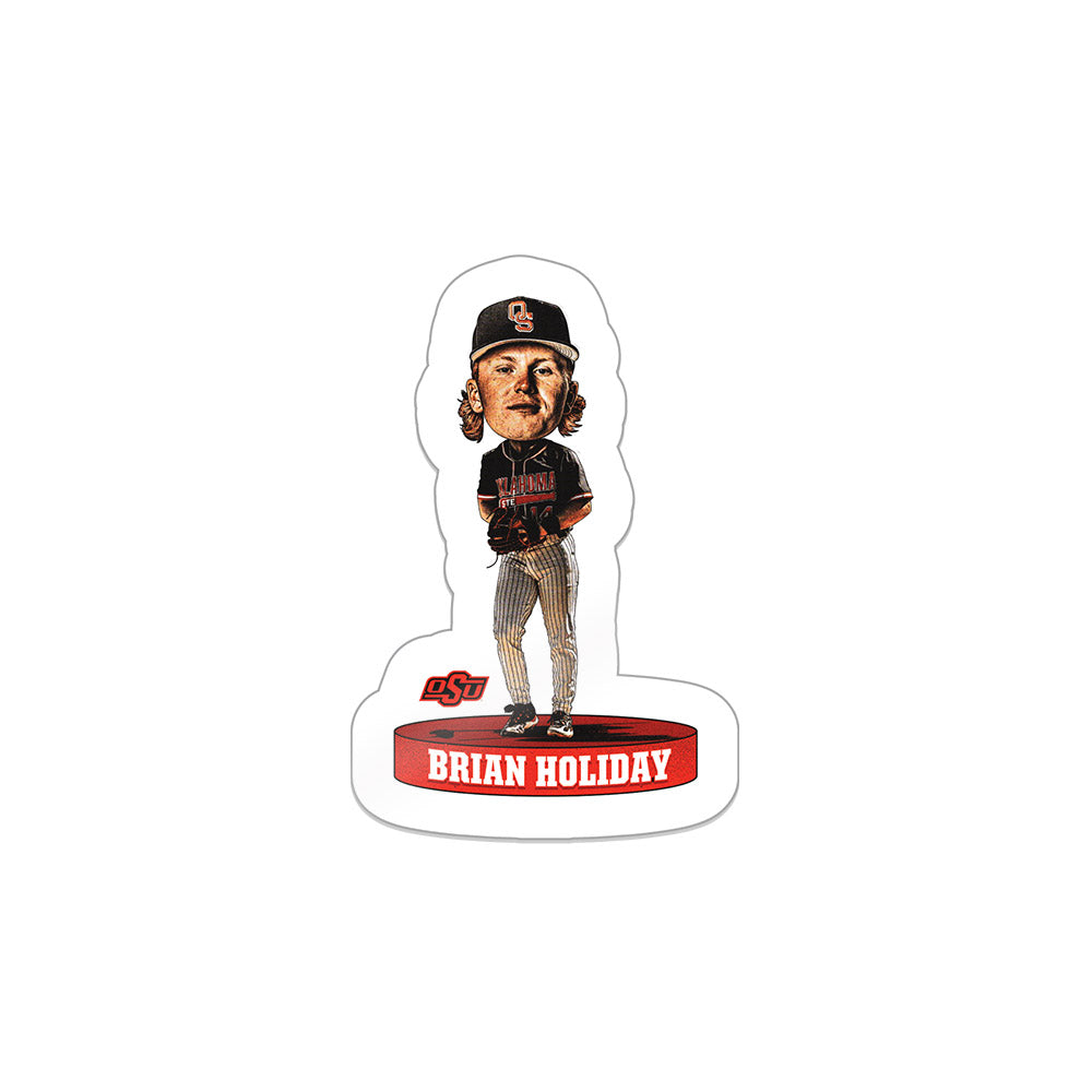 Oklahoma State - NCAA Baseball : Brian Holiday - Sticker Caricature